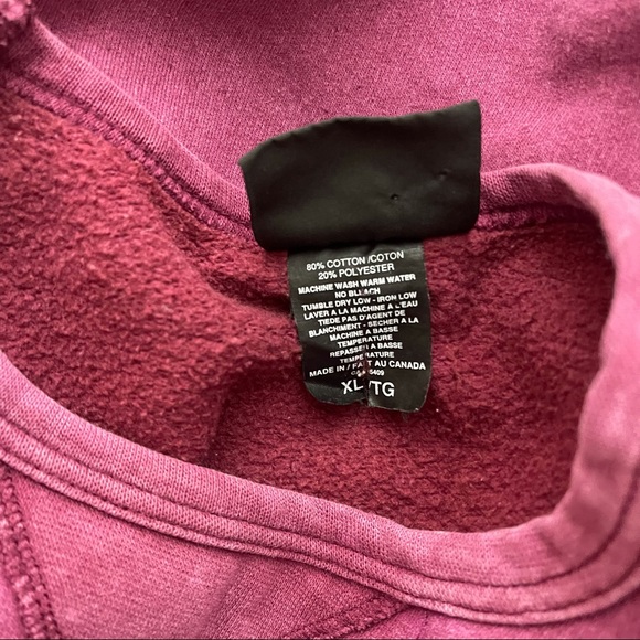 Vintage 80’s English Bay Sportswear Sweatshirt Baggy Acid Washed Pink Bi… - Picture 4 of 6